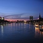 Sonnenuntergang an der Weser