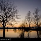 Sonnenuntergang an der Weser