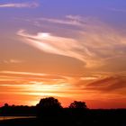 Sonnenuntergang an der Weser