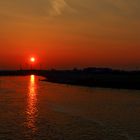 Sonnenuntergang an der Weser! (Niedersachsen)