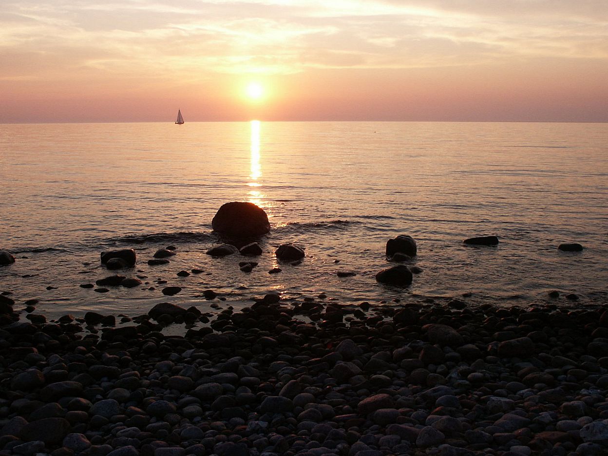 Sonnenuntergang an der Westküste