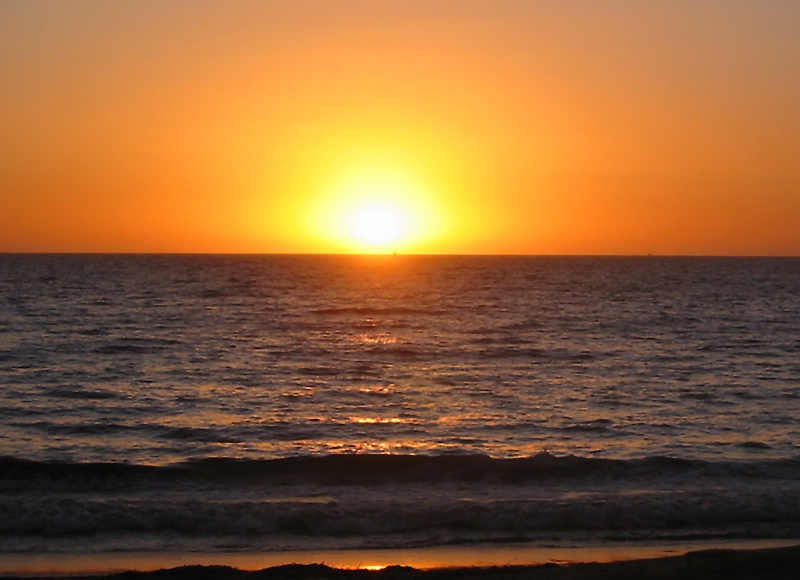 Sonnenuntergang an der Westküste Australiens