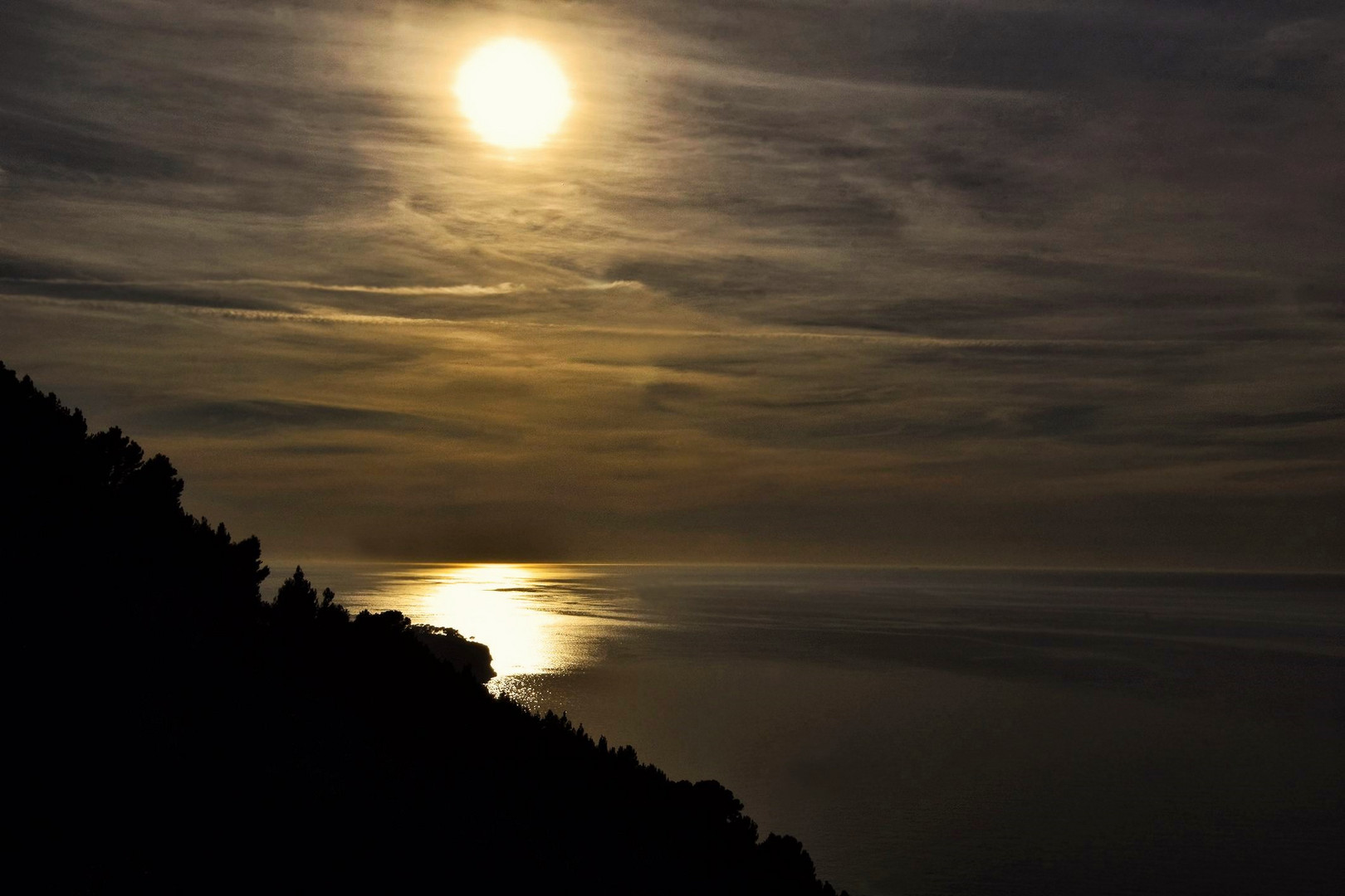 Sonnenuntergang an der Westküste von Mallorca.....