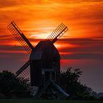 Sonnenuntergang an der westlichen Wulferstedter Windmühle...