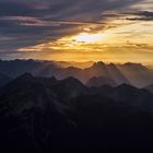 Sonnenuntergang an der Zugspitze