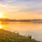 Sonnenuntergang an Donau