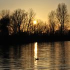 Sonnenuntergang an einem Frühlingsabend