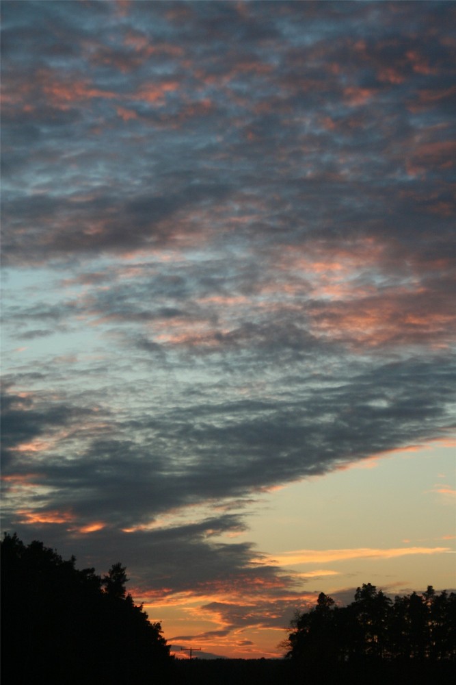 Sonnenuntergang an einem Novembertag