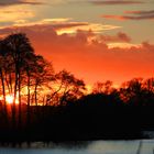 Sonnenuntergang an einem Seitenarm der Havel