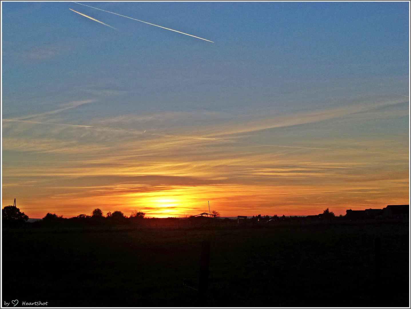 Sonnenuntergang an Halloween