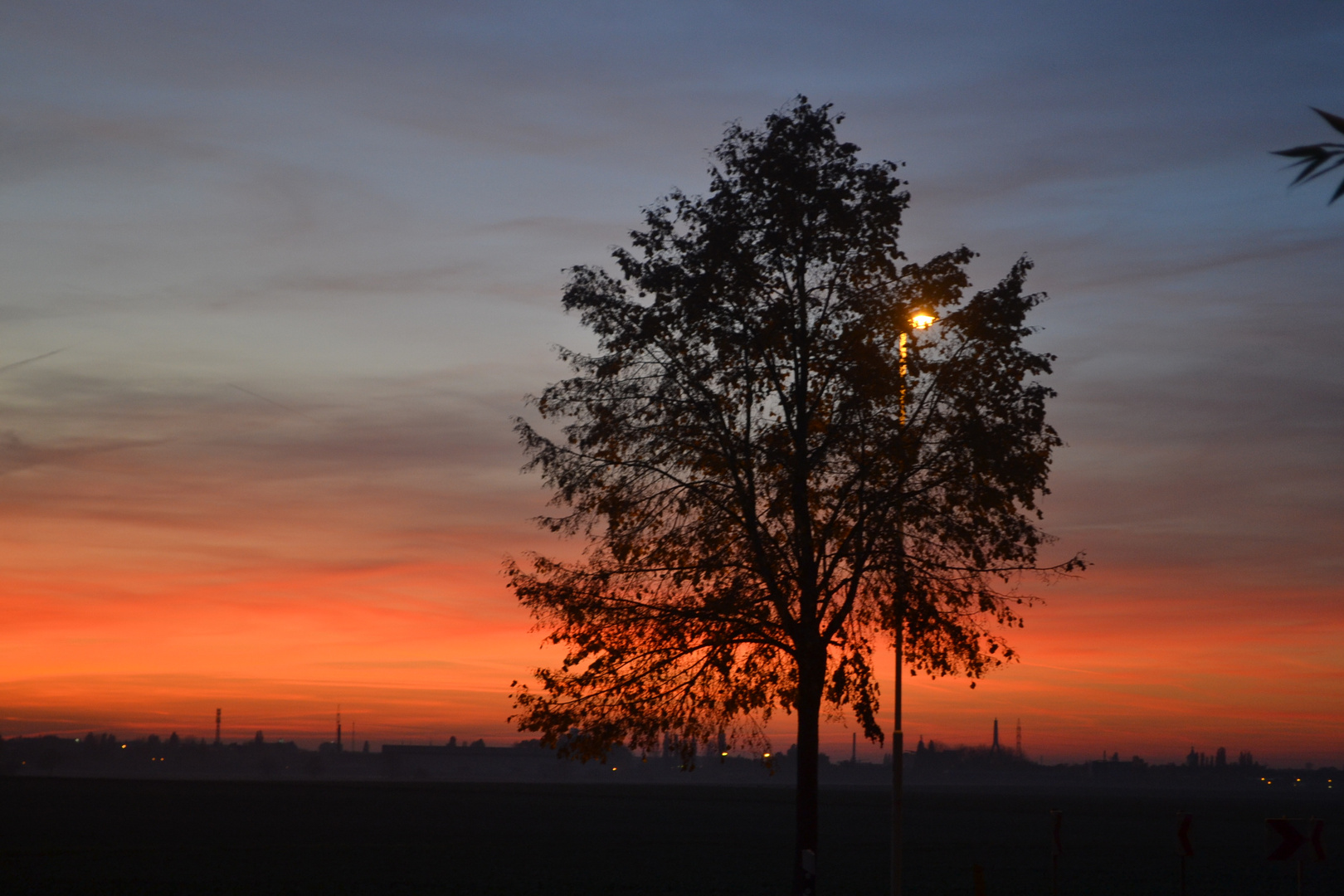 Sonnenuntergang an Halloween