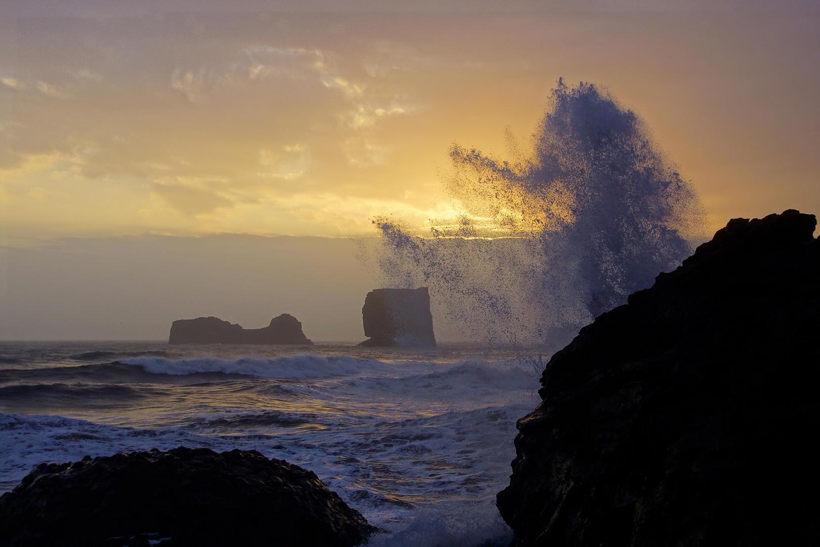 Sonnenuntergang an Island´s Südküste