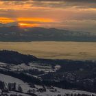 Sonnenuntergang an meinem Wohnort