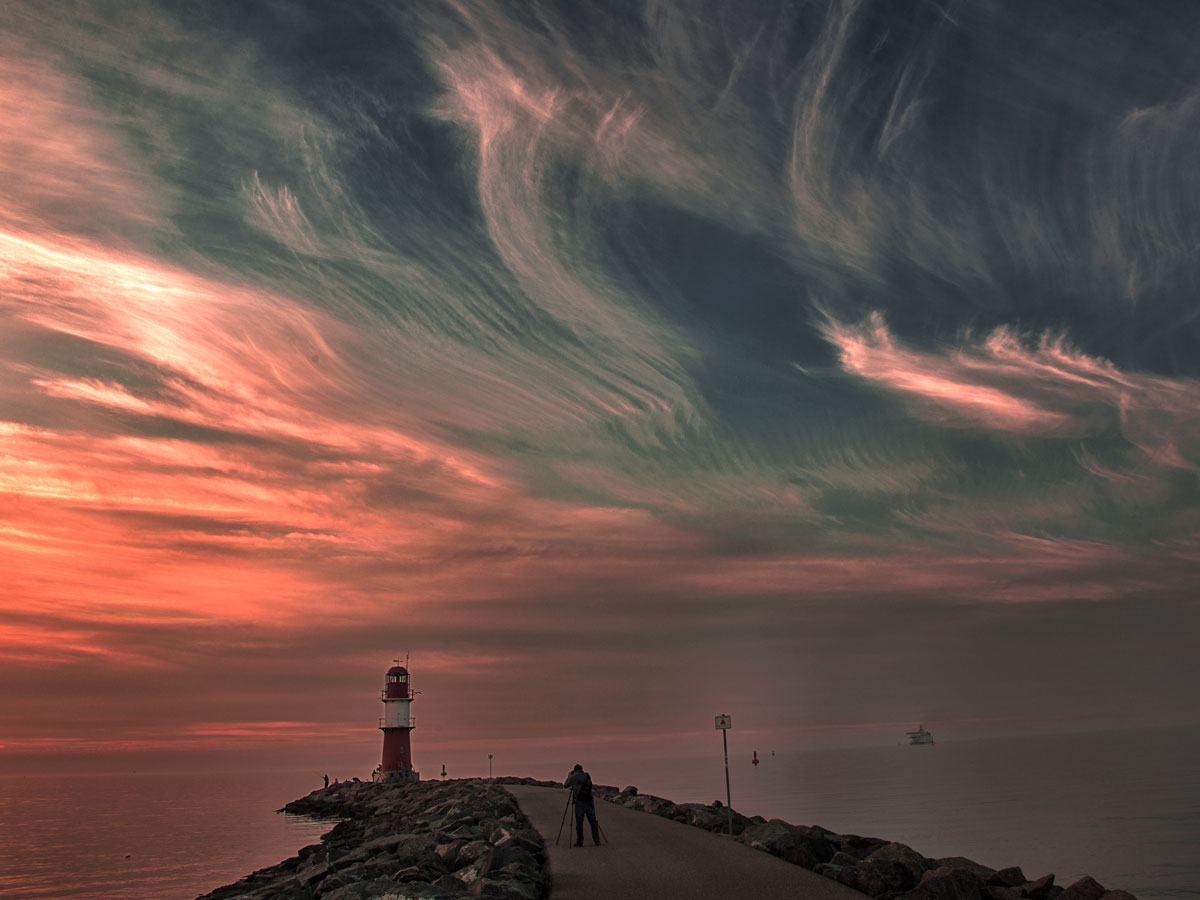 Sonnenuntergang an Ostsee