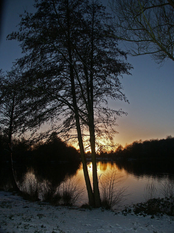 Sonnenuntergang an Swartemoorsee oldenburg