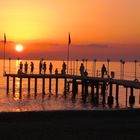 Sonnenuntergang Anfang November an der Türkischen Riviera bei Antalya