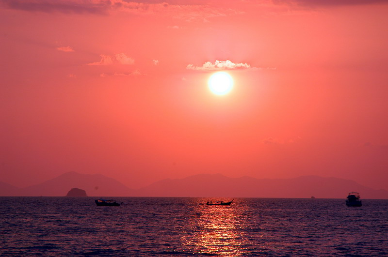 Sonnenuntergang Ao Nang (Thailand)