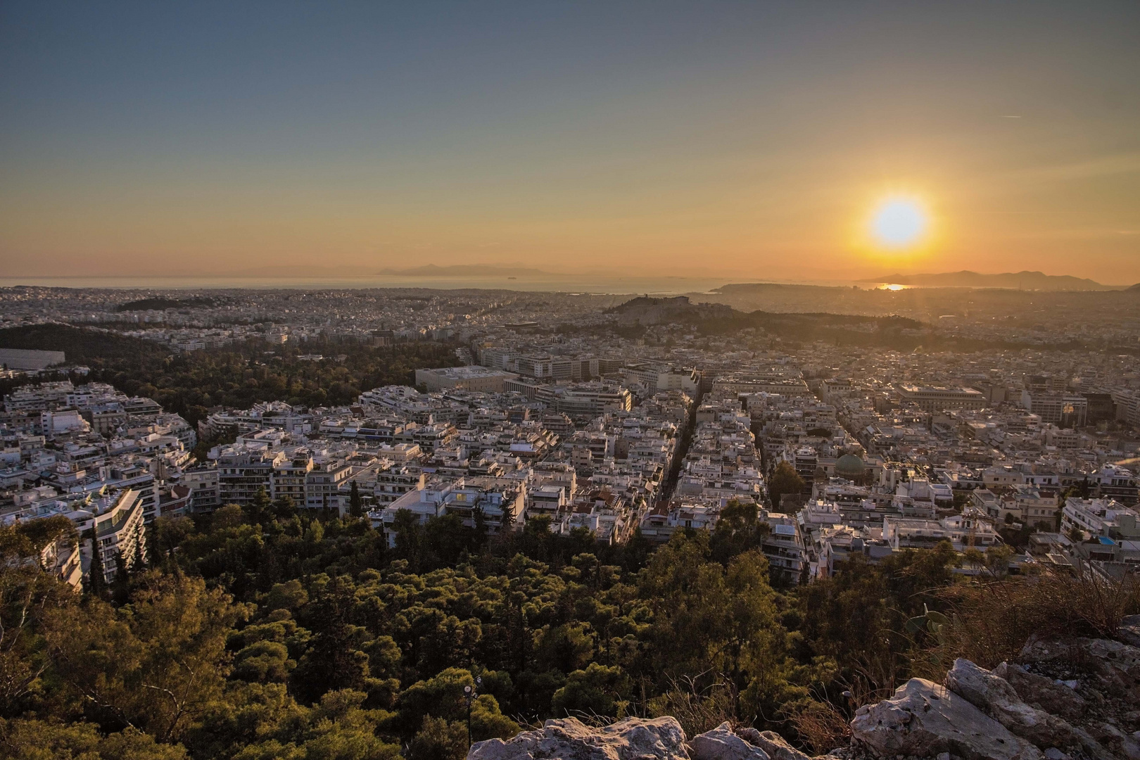 Sonnenuntergang Athen