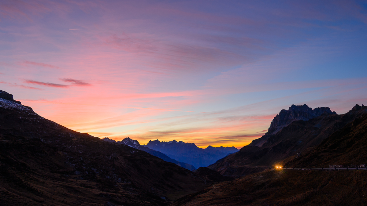 Sonnenuntergang auf 1950 m.ü.M