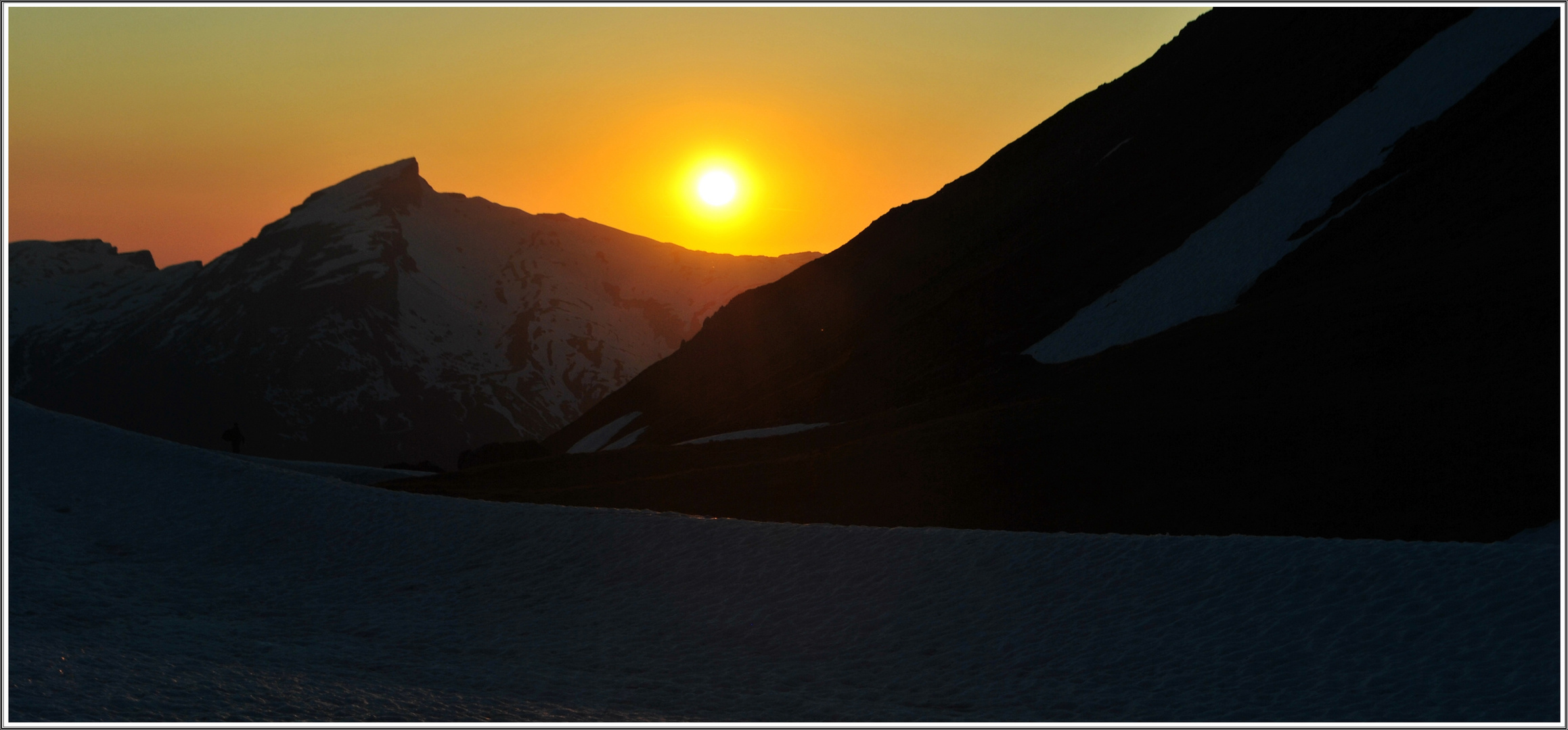 Sonnenuntergang auf 2070m