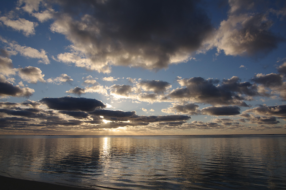 Sonnenuntergang auf Aitutaki