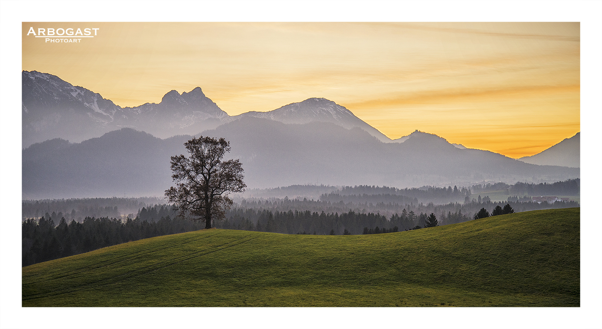 Sonnenuntergang auf Allgäuerisch