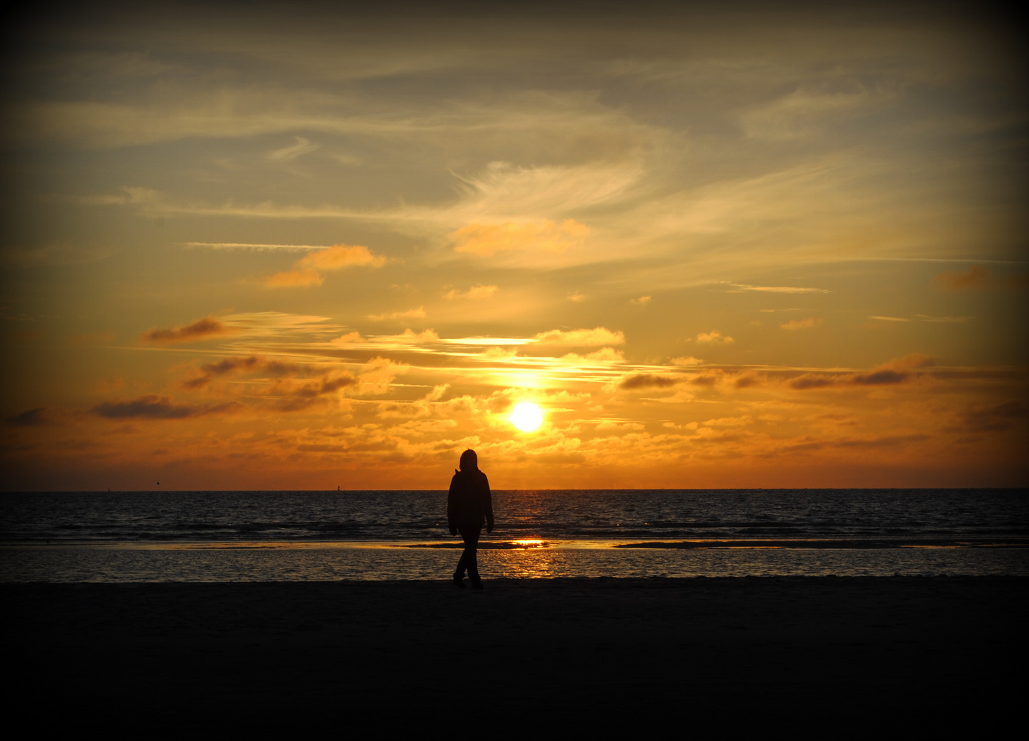 Sonnenuntergang auf Amrum - Norddorf