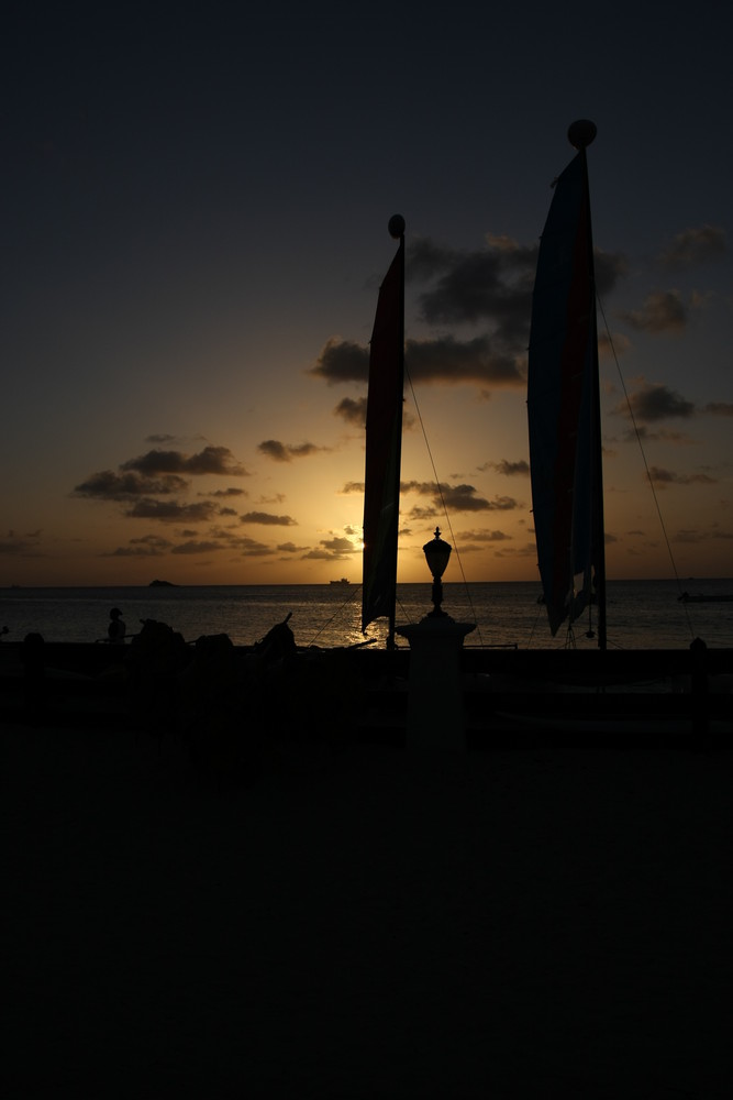 Sonnenuntergang auf Antigua
