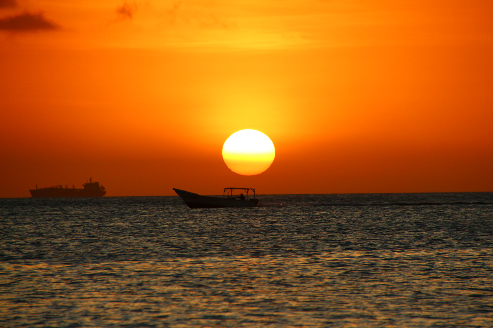 Sonnenuntergang auf Aruba