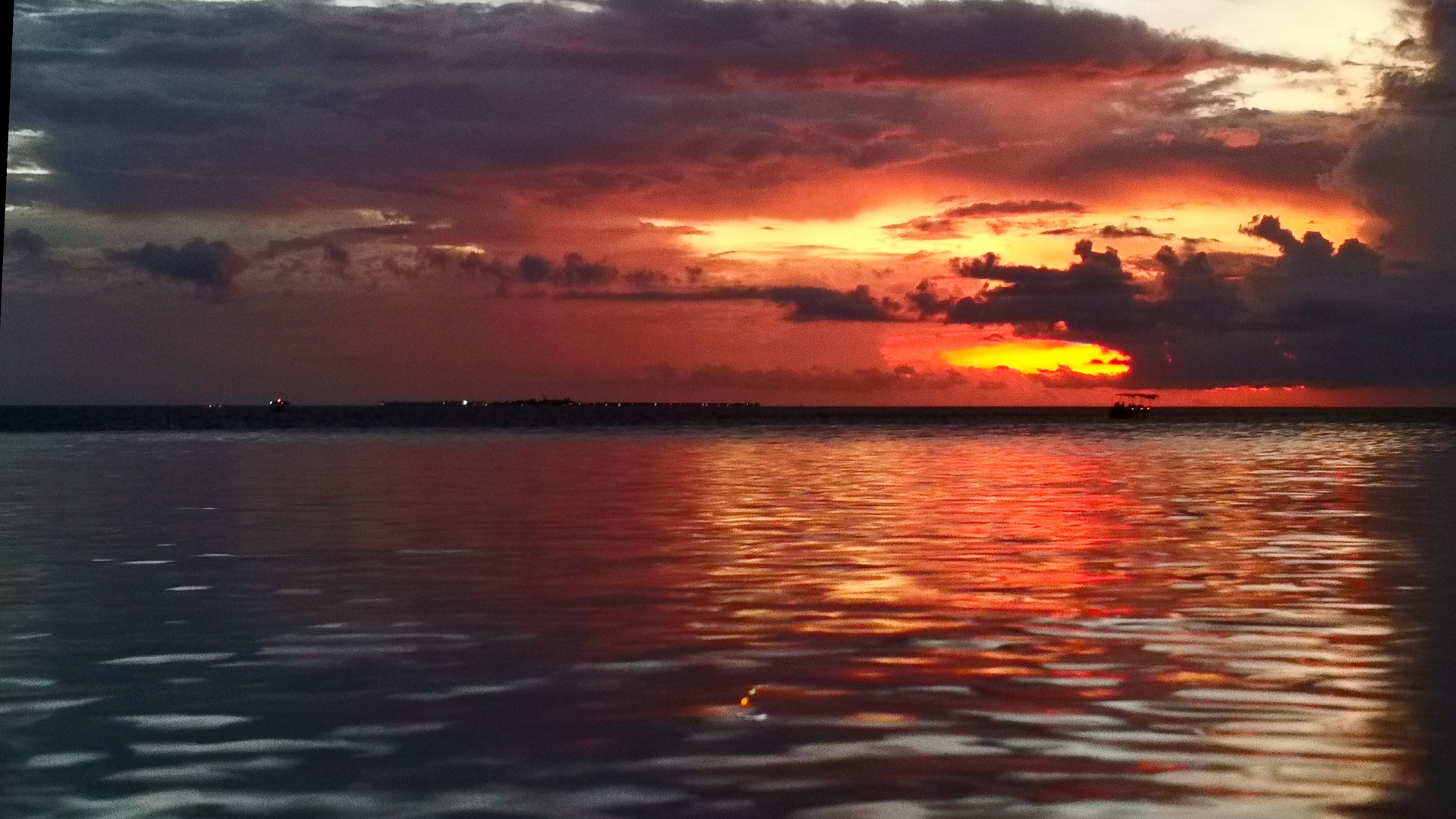 Sonnenuntergang auf Baros