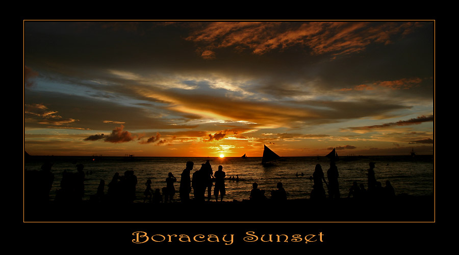 Sonnenuntergang auf Boracay Island