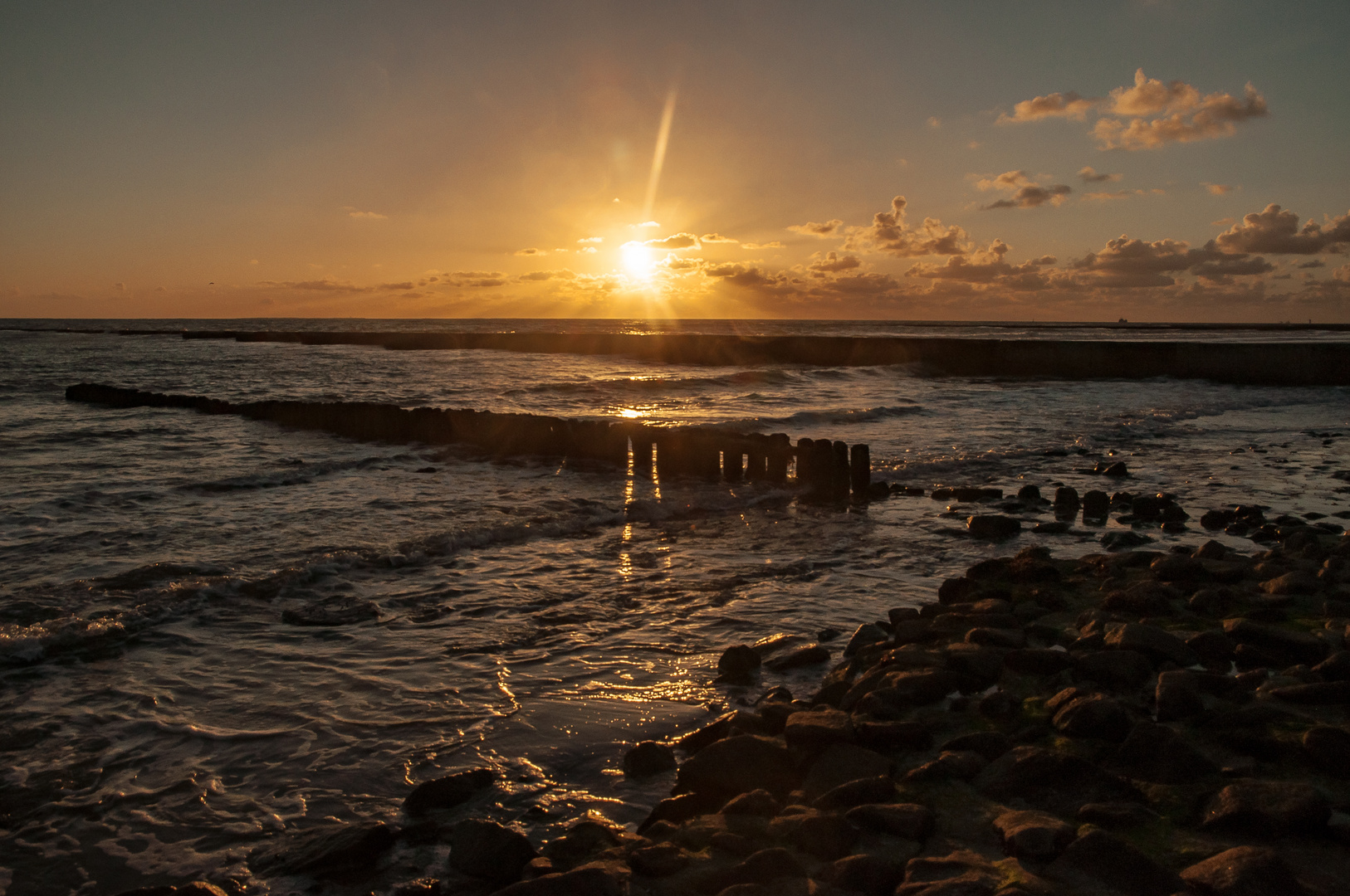 Sonnenuntergang auf Borkum 1