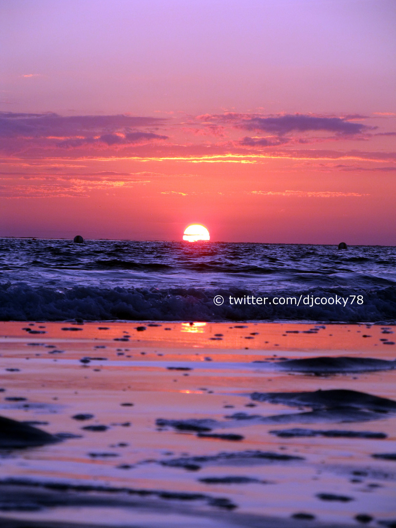 Sonnenuntergang auf Borkum 18.08.2013