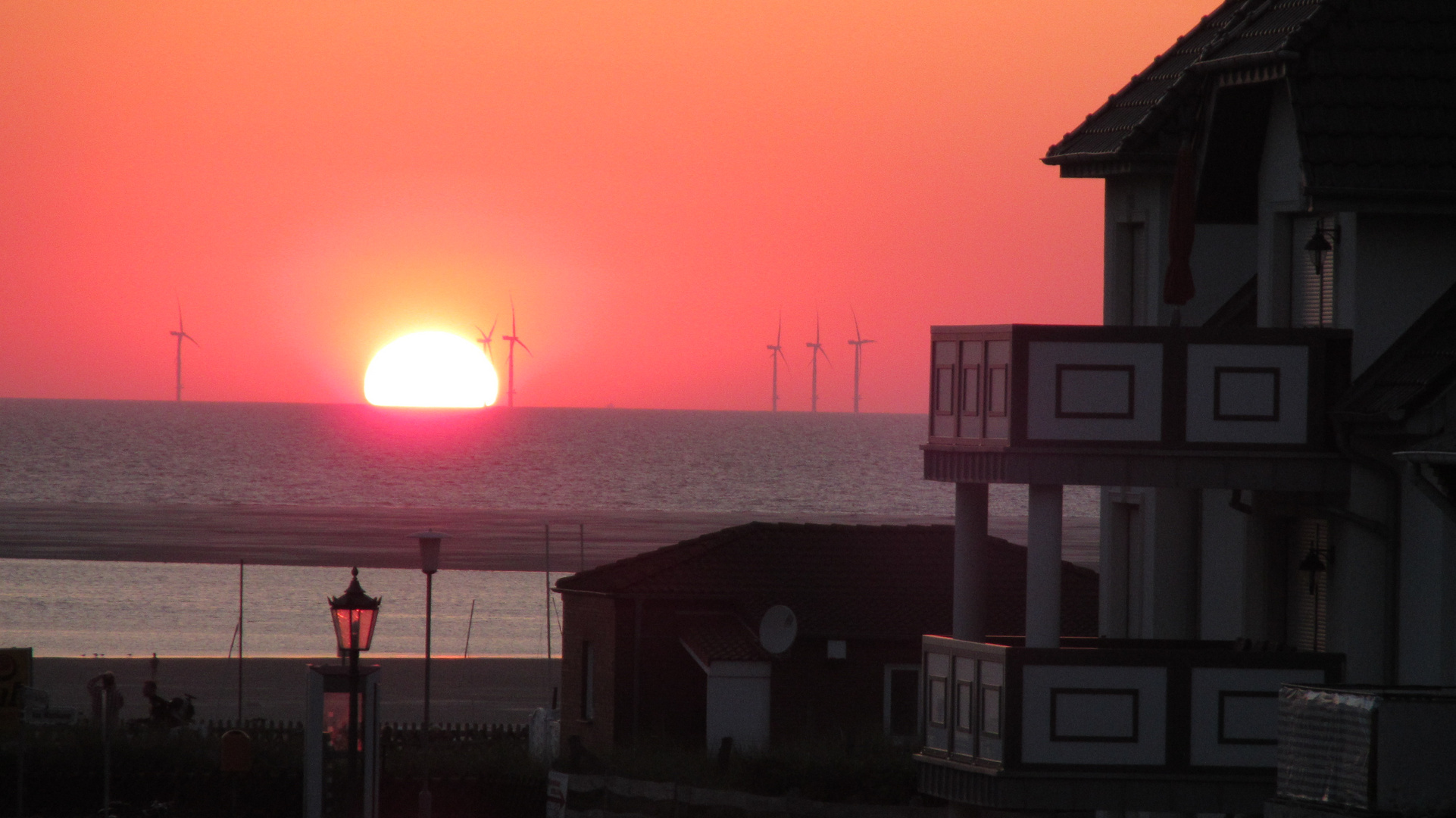 Sonnenuntergang auf Borkum