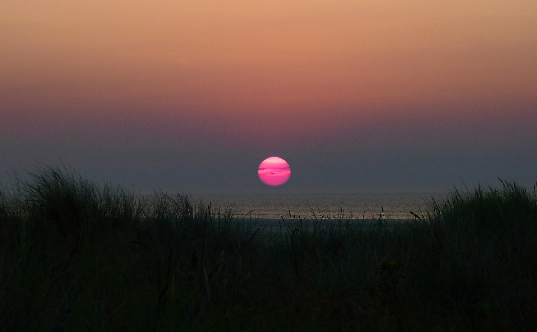 Sonnenuntergang auf Borkum