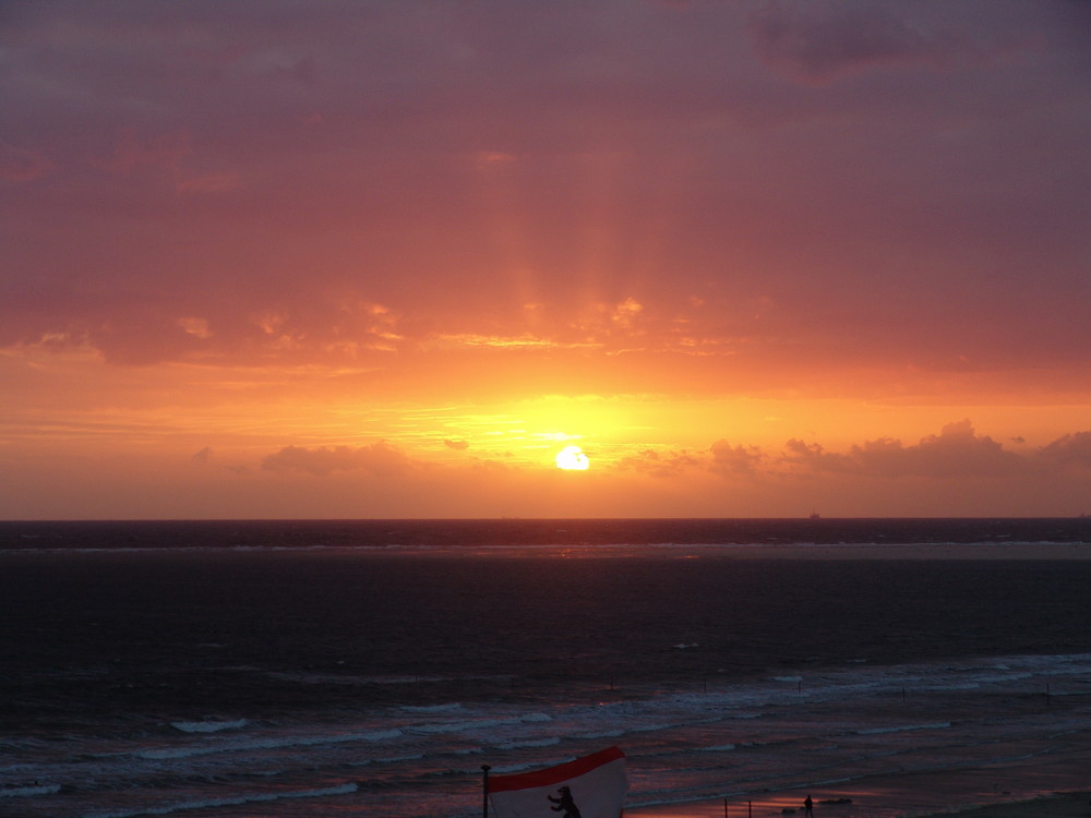 Sonnenuntergang auf Borkum 2