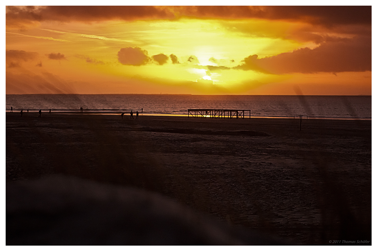 Sonnenuntergang auf Borkum 2