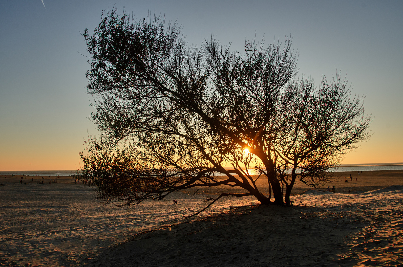 Sonnenuntergang auf Borkum