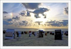 Sonnenuntergang auf Borkum