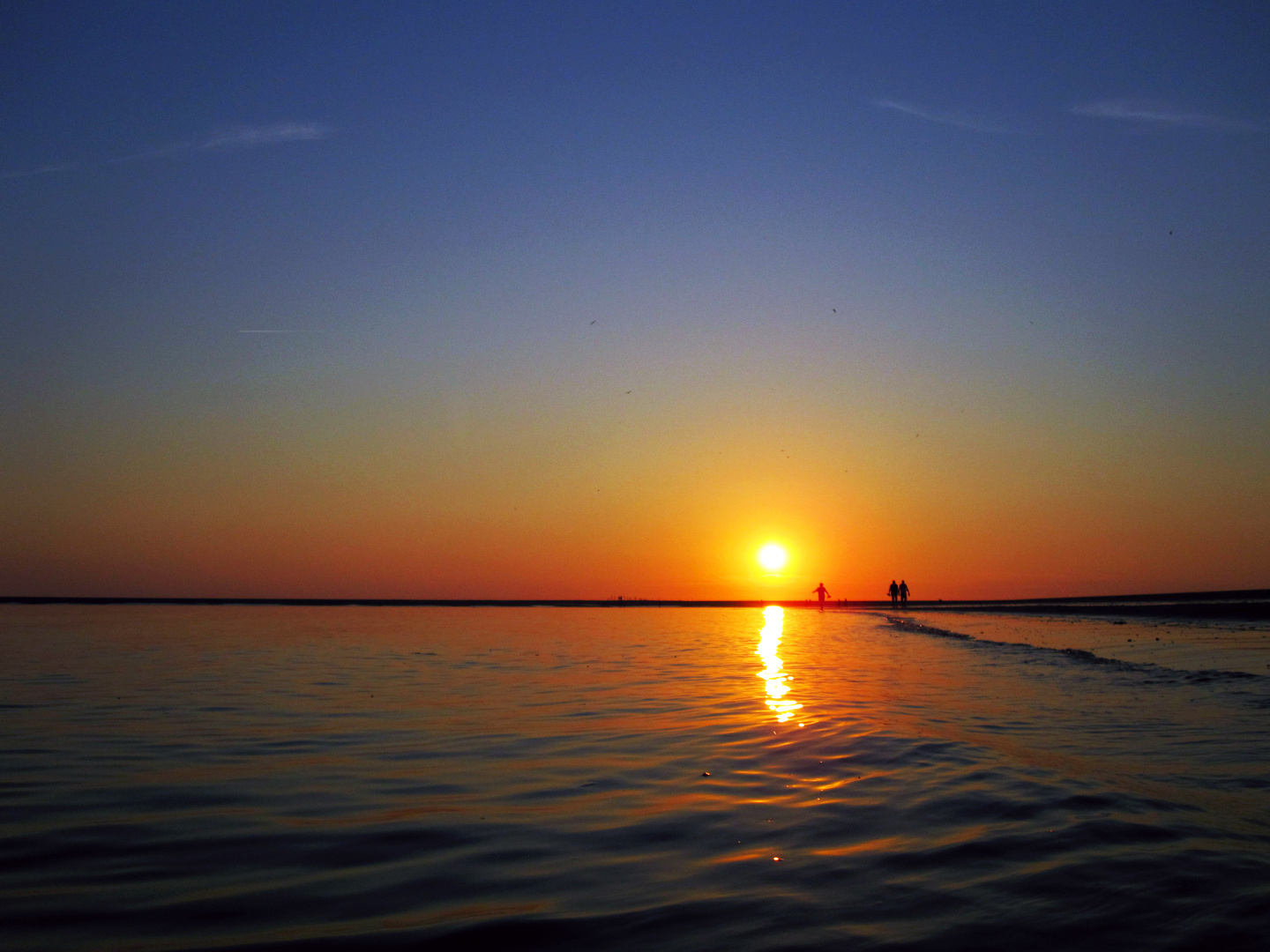 Sonnenuntergang auf Borkum