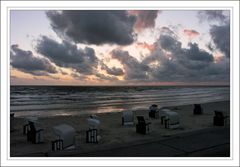 Sonnenuntergang auf Borkum