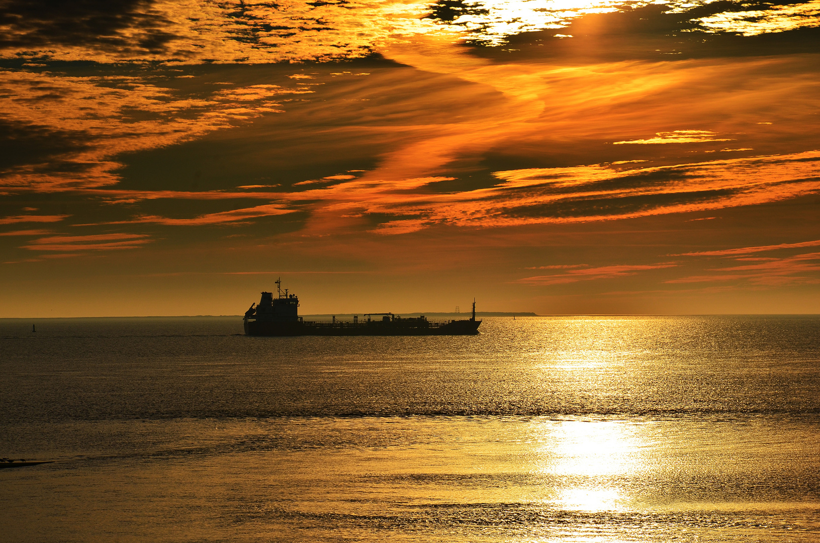 Sonnenuntergang auf Borkum