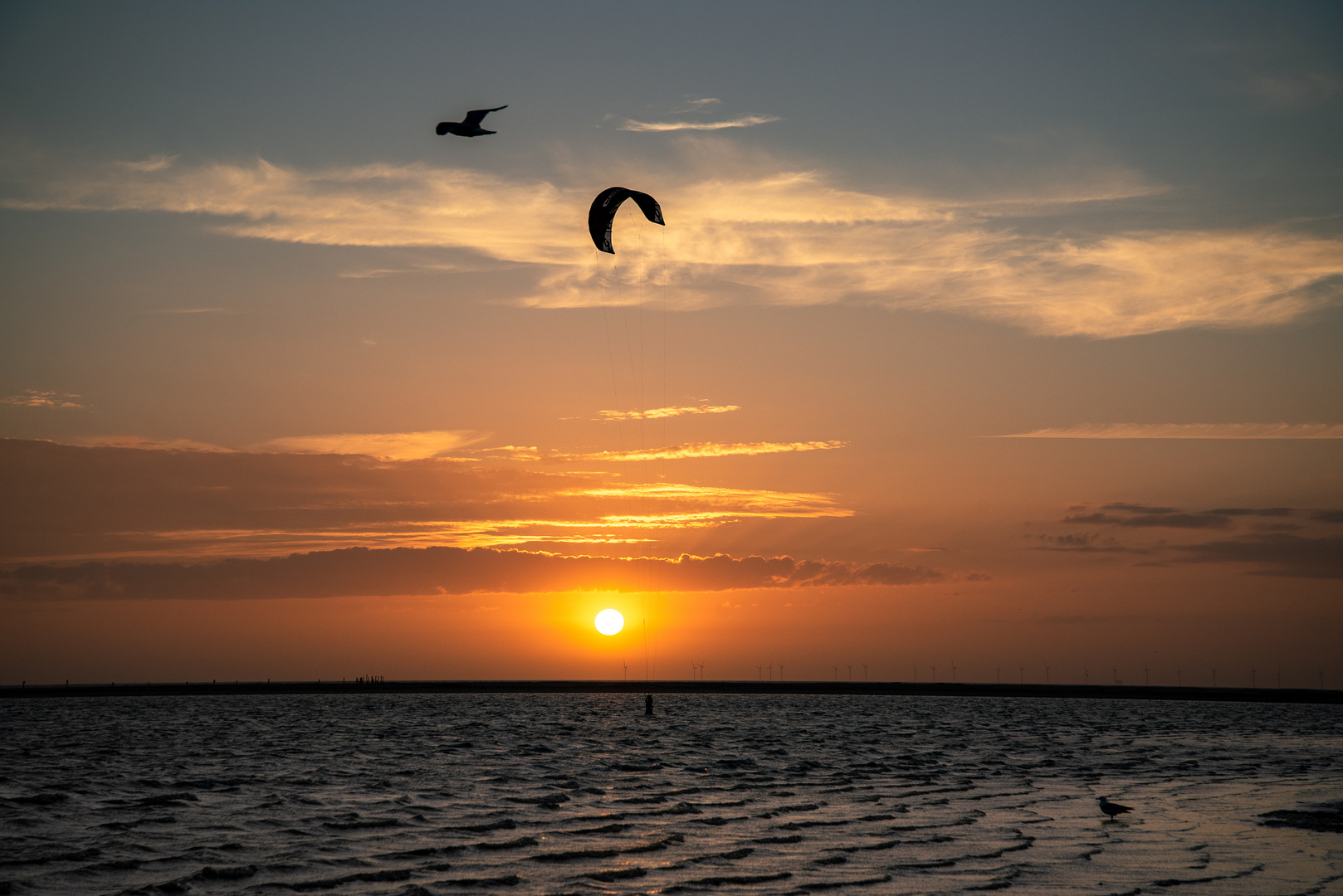 Sonnenuntergang auf Borkum