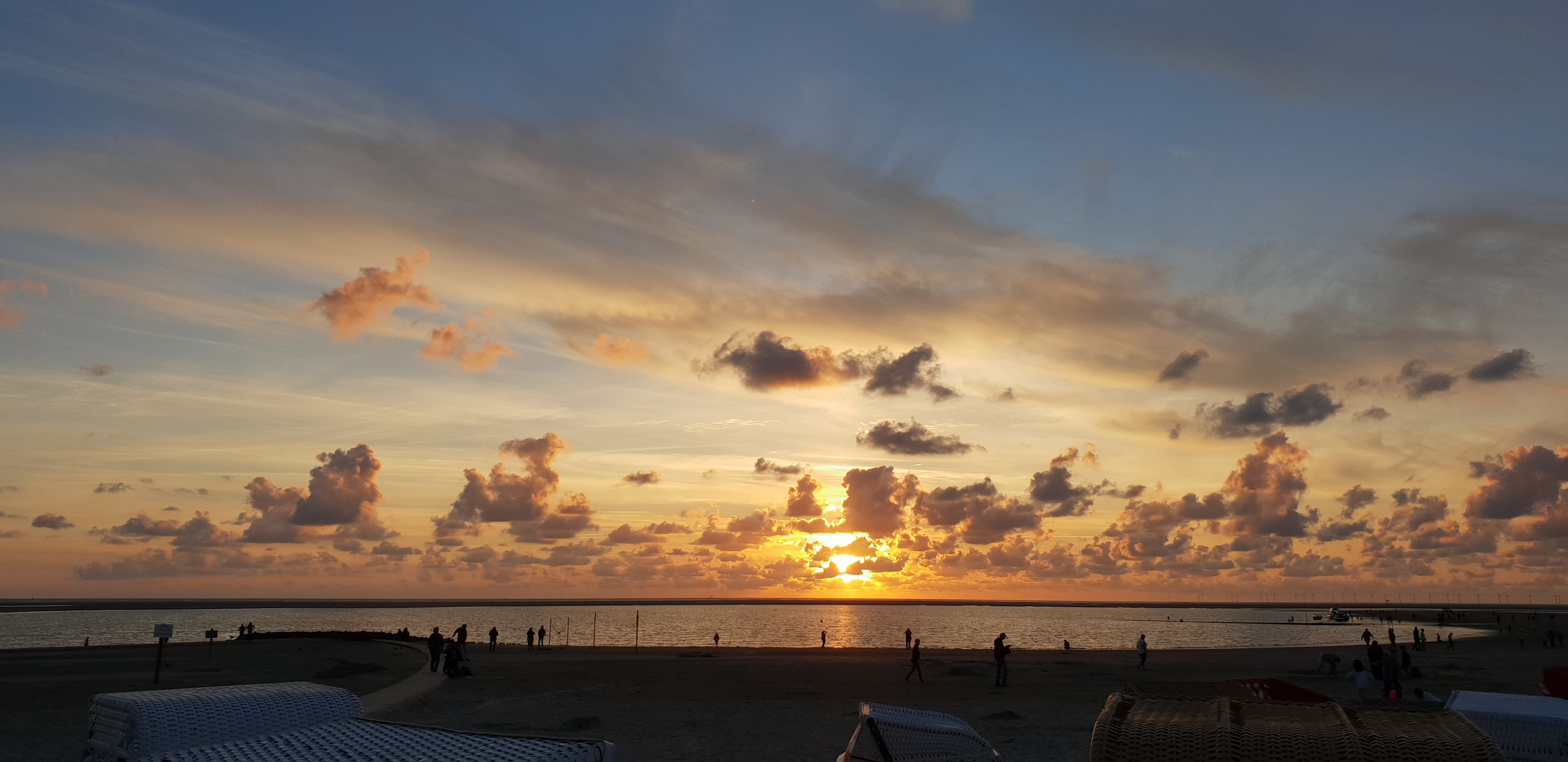 Sonnenuntergang auf Borkum