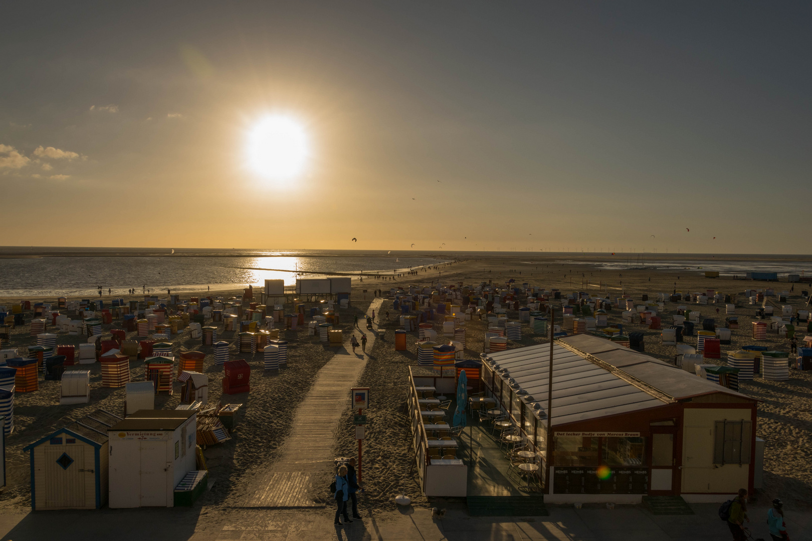 Sonnenuntergang auf Borkum