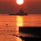 Sonnenuntergang auf Borkum