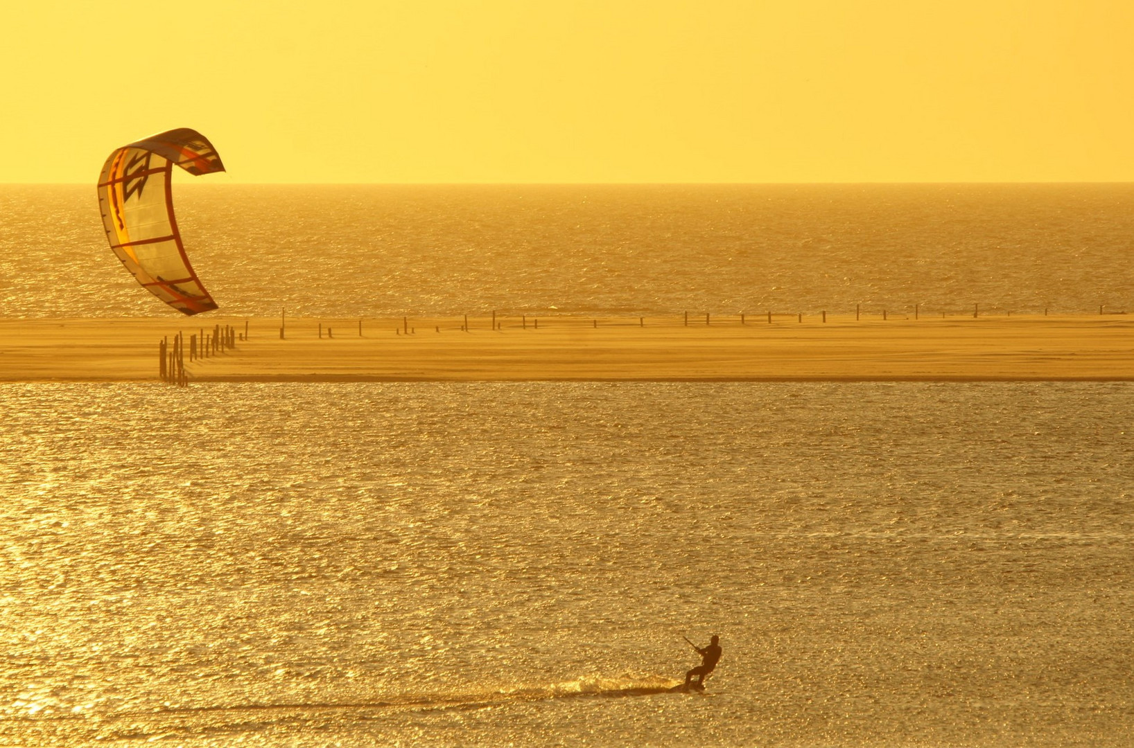 Sonnenuntergang auf Borkum (August 2014)