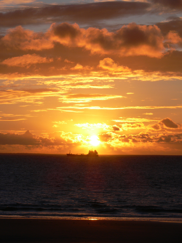 Sonnenuntergang auf Borkum