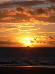 Sonnenuntergang auf Borkum