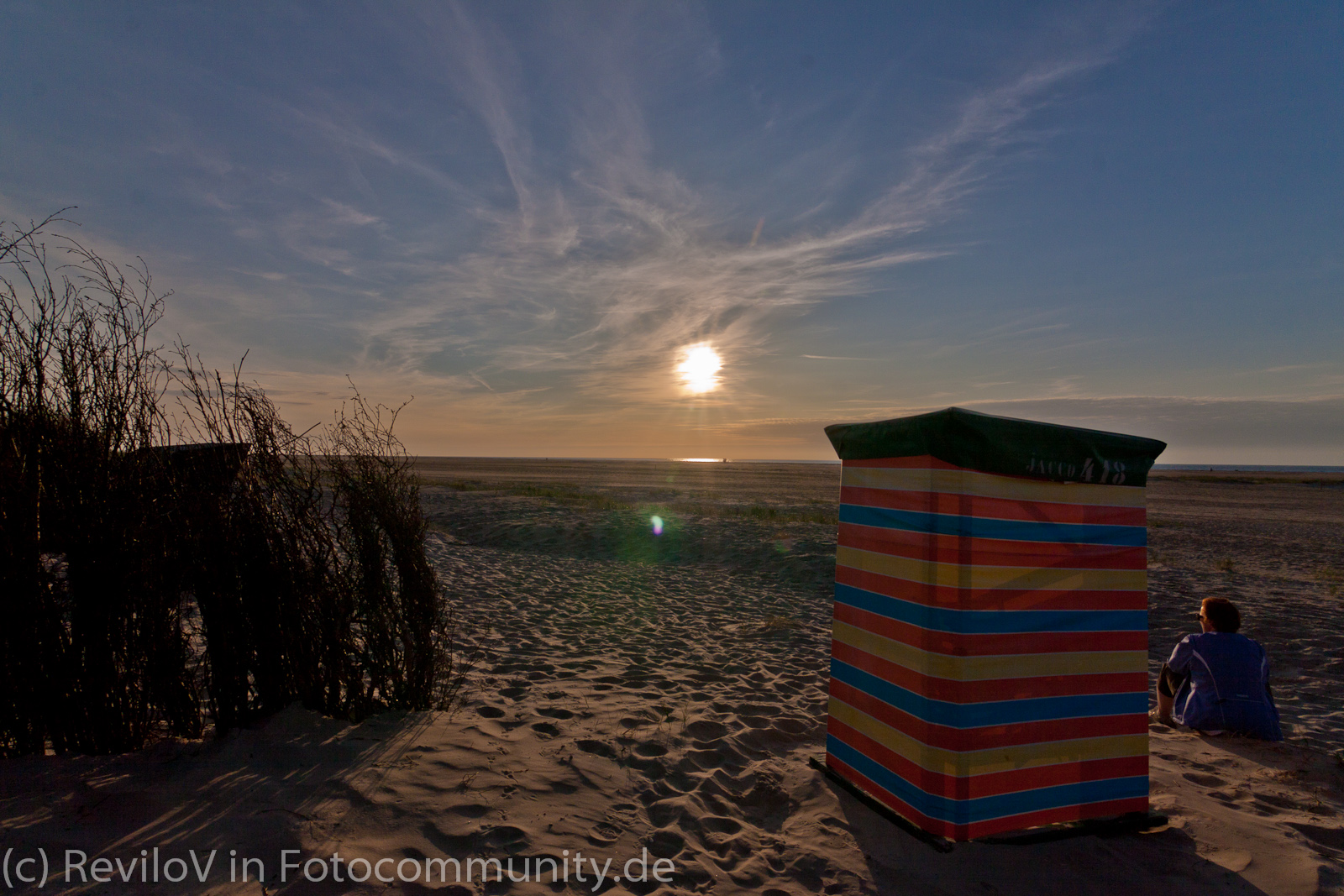 Sonnenuntergang auf Borkum